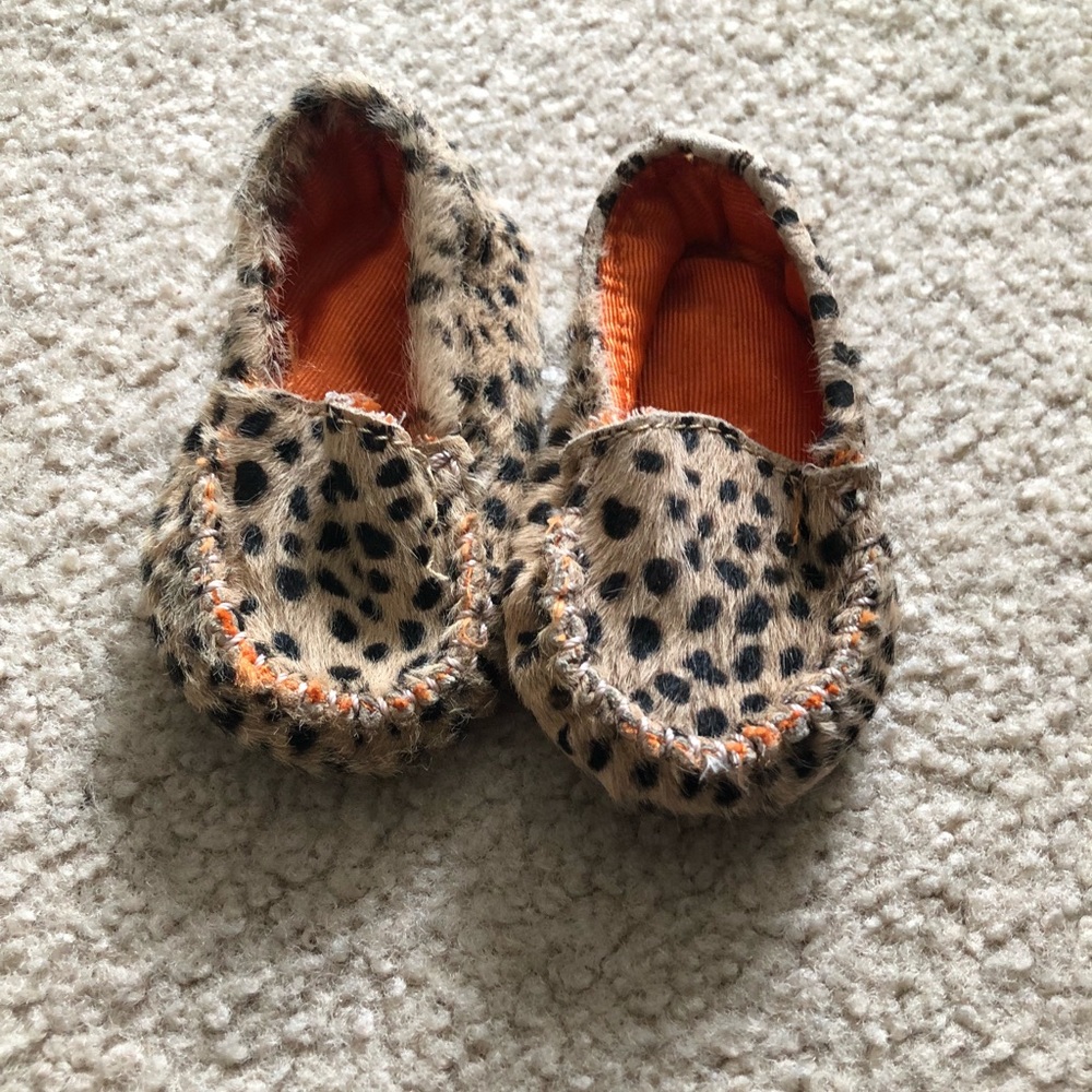 Baby Leopard slippers an old navy slipper